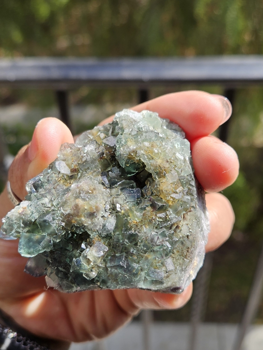 Natural Teal Okorusu Fluorite- Namibian - Picture 3 of 3